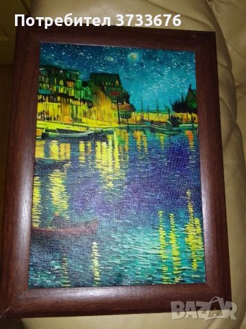 Картина-"старият Пловдив".Художествено отпечатване върху текстилна канаваца., снимка 4 - Декорация за дома - 44246175