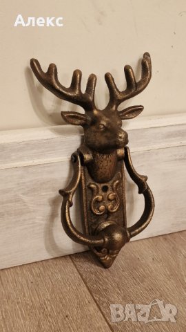 Масивно чугунено чукало, елен– 800гр Намаление., снимка 6 - Градински мебели, декорация  - 40159022
