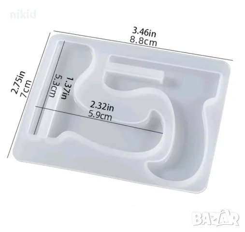 поставка основа дисплей стойка статив стенд за рамка пано силиконов молд форма смола гипс декор, снимка 4 - Форми - 50062050