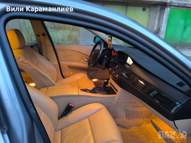 BMW E 61,2005,3.0/218коня,кожа,ксенон/БАРТЕР, снимка 7 - Автомобили и джипове - 53128746