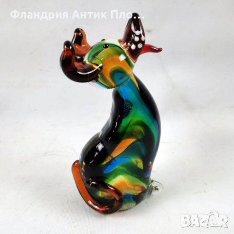 Стъклено куче, снимка 2 - Статуетки - 40008413