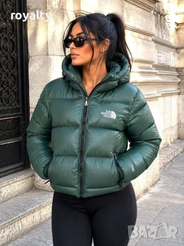 The North Face Ново Зелено Дамско Късо Зимно Яке 