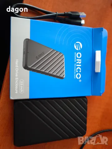 Външен HDD 500gb  в кутийка orico 2.5 type-c, снимка 2 - Твърди дискове - 48688111