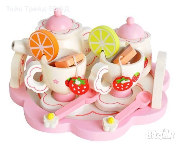 ДЪРВЕН СЕРВИЗ ЗА ЧАЙ