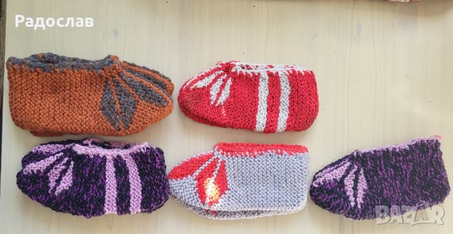 Продавам детски вълнени чорапи и терлици ръчна изработка, снимка 2 - Чорапи - 34868345