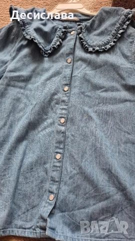 Дънкова риза за момиче John Lewis, 146 см.,11 г., снимка 2 - Детски ризи - 51975149