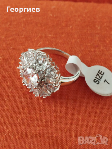 Бижутерия посребрена с родиево покритие по 10 лв.брой., снимка 8 - Пръстени - 44555971