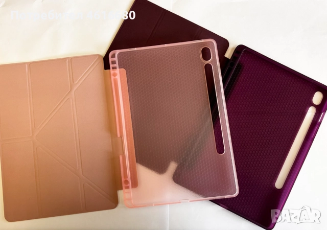 Силиконов калъф за таблет Samsung S9 Fe,S9,S9+,S9 FE+,MEDIAPAD SE 11“,HONOR PAD X9/X8 PRO,Lenovo M8, снимка 4 - Калъфи, кейсове - 52317698