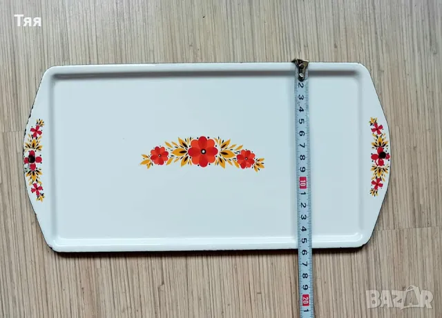 Емайлиран панер и табличка, снимка 2 - Съдове за готвене - 46933647