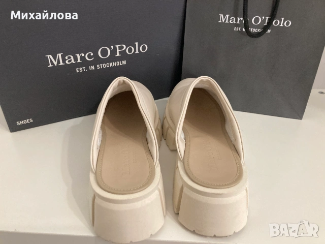 Кожено сабо, чехли, естествена кожа Marc O'Polo, размер 40, снимка 10 - Чехли - 54302048