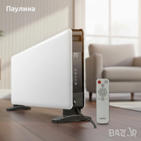 Конвектор Voltz – 2000W, LED дисплей, WiFi управление през TUYA Smart App,