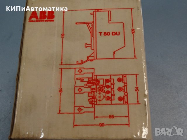 термореле ABB T80 DU Thermal relay 52A, снимка 10 - Електродвигатели - 34451877