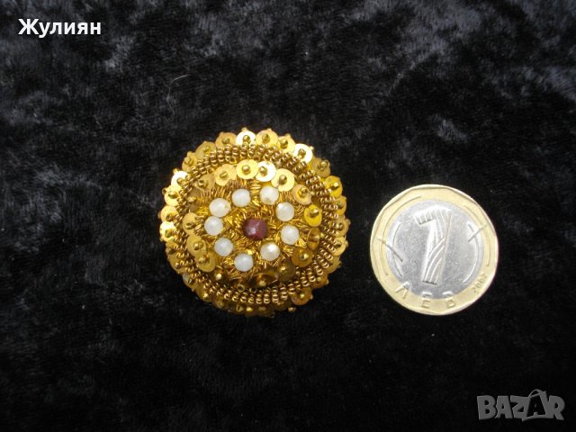 СТАРА РЪЧНО ПРАВЕНА БРОШКА, снимка 7 - Антикварни и старинни предмети - 38886923