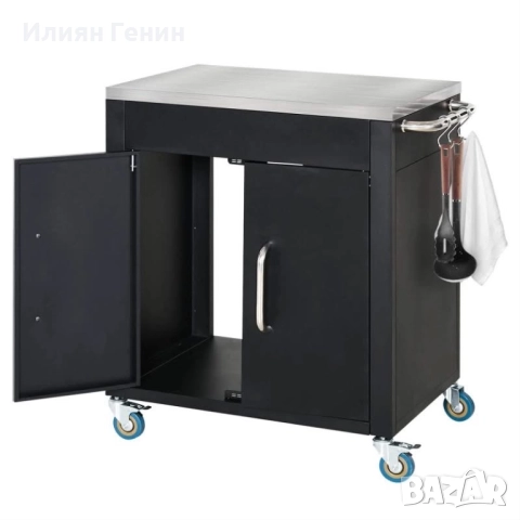 Кухненска количка HOMCOM с колелца, снимка 5 - Маси - 52522456