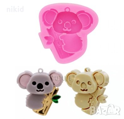 Малка Коала силиконов молд форма за декорация торта фондан шоколад гипс смола висулка