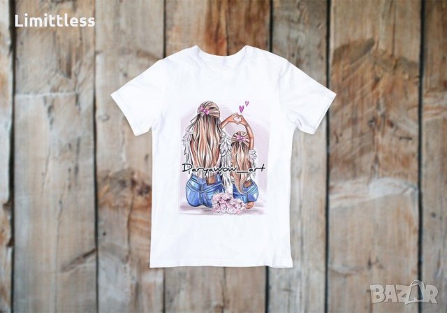 НОВИ МОДЕЛИ ТЕНИСКИ ЗА МАЙКА И ДЪЩЕРЯ , снимка 5 - Детски тениски и потници - 29581770