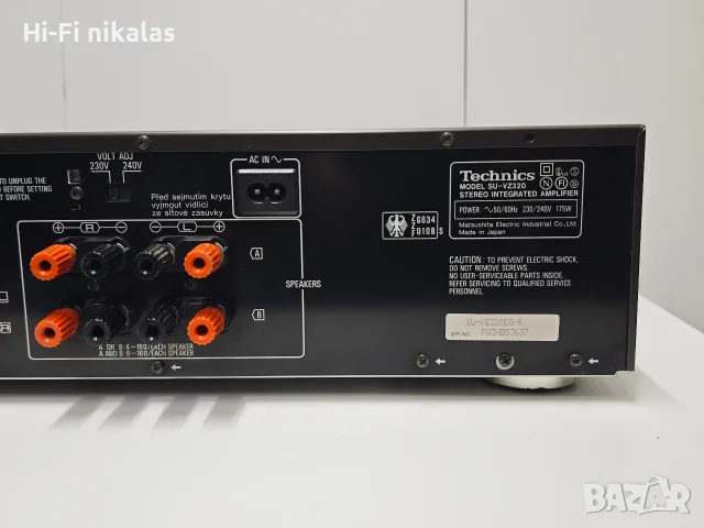 стерео усилвател ретро Hi-Fi TECHNICS SU-VZ320, снимка 6 - Ресийвъри, усилватели, смесителни пултове - 56512961