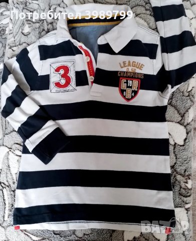 Блузка дълъг ръкав, момче 4-5г., 