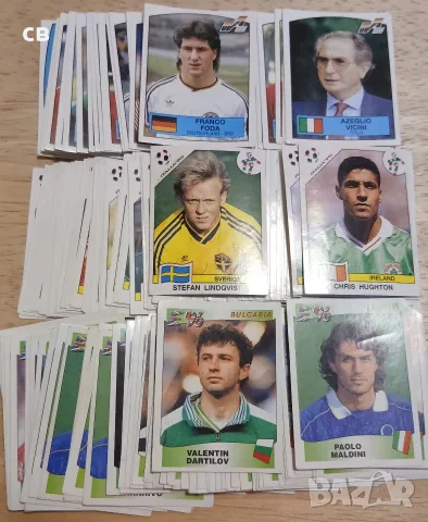 Лот 222 стикера от Евро 88 Евро 96 Световното 90 94 98 Панини Panini