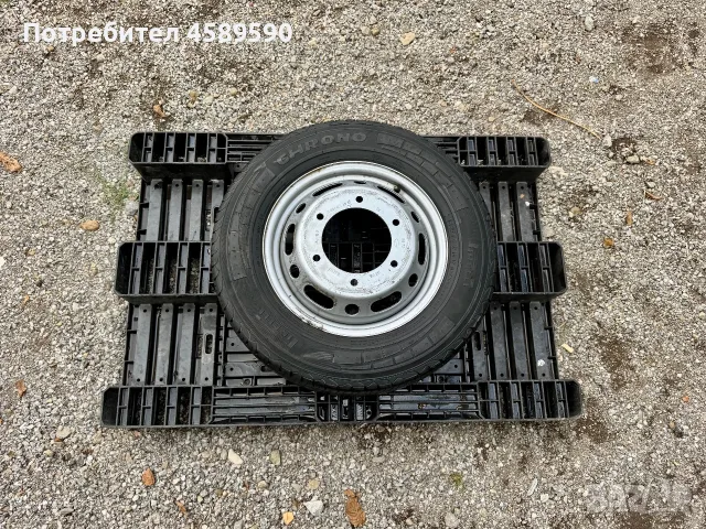 Резервна гума+Джанта 16цола 6x205 за ДВОЙНА ГУМА Mercedes Sprinter(2006-2026),Vw Crafter(2006-2017)