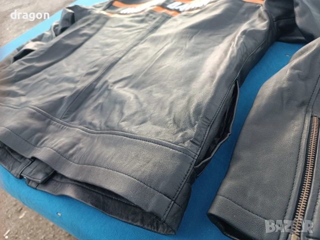 Кожено яке Harley Davidson M лятно / Харлей Дейвидсън, снимка 4 - Якета - 54304461