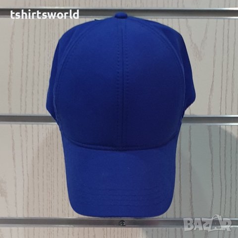 Нова изчистена шапка с козирка в тъмносин цвят, микрофибър