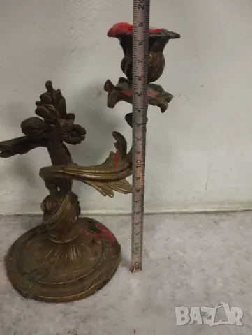 Два свещници рококо, снимка 3 - Други ценни предмети - 47485645