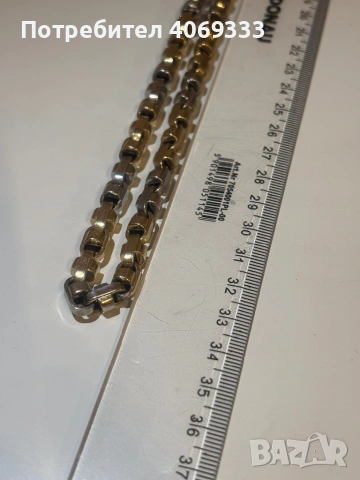 Златен ланец 37.03гр 14к 66см, снимка 7 - Колиета, медальони, синджири - 54175786