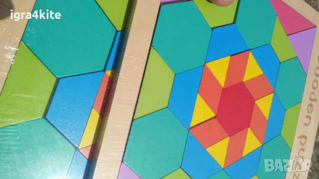Оферта! 5бр. Нов модел дървена мозайка Цвете в рамка / качество, снимка 5 - Образователни игри - 36571307