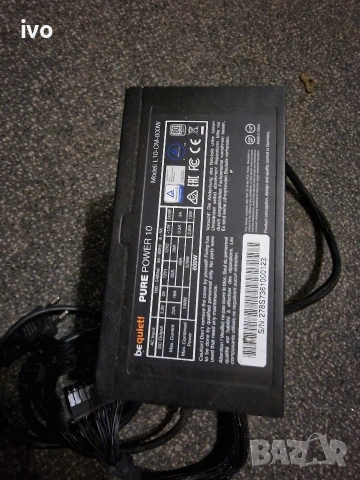 Захранване за компютри quiet! Pure Power 10 Gold 600W, снимка 7 - Захранвания и кутии - 53936360