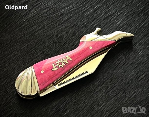 Колекционерски, удобен сгъваем джобен нож. Small Leg Knife Hot Pink (RR971), снимка 5 - Ножове - 42905557