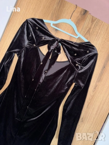 Черна рокля, снимка 3 - Рокли - 52003913