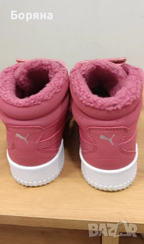 Puma Carina Mid Fur уникални пепел от рози дамски топли кецове с пух, снимка 13 - Маратонки - 53023864