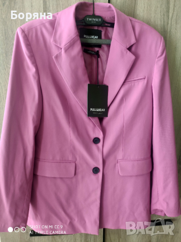 Pull & Bear нов розов блейзър размер S, снимка 4 - Сака - 44699595