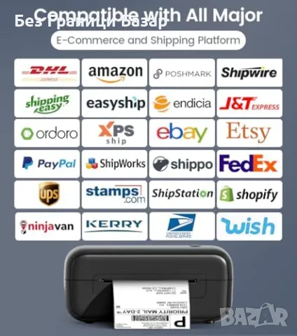 Нов Phomemo Bluetooth термален принтер 4x6 за етикети - Amazon, eBay, снимка 6 - Друга електроника - 48914909