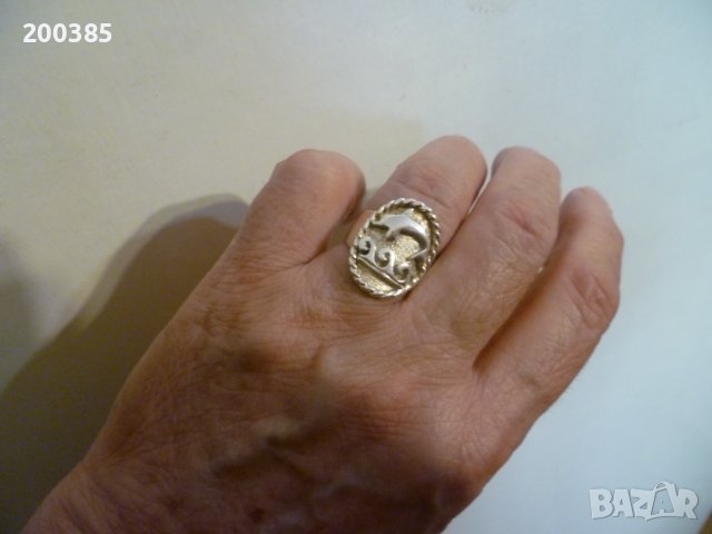 Масивен сребърен пръстен - 925, снимка 1 - Пръстени - 44446309
