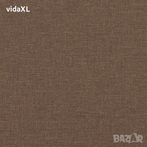 vidaXL Комплект дивани 3 части с възглавници кафяв текстил, снимка 9 - Дивани и мека мебел - 56146678
