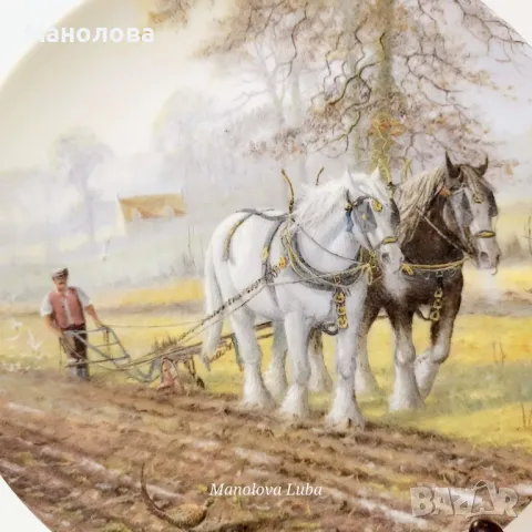 Декоративна порцеланова чиния Royal Doulton, снимка 2 - Антикварни и старинни предмети - 48762634