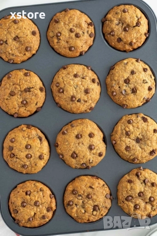 Тава за мъфини с 12 гнезда, с незалепващо покритие, снимка 10 - Форми - 52794116