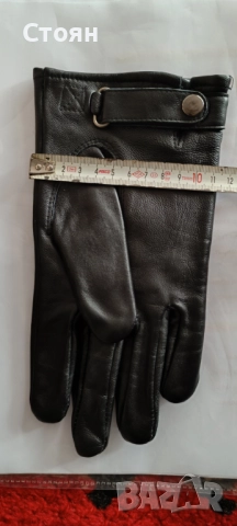 Мъжки кожени ръкавици от естествена кожа със закопчалка., снимка 6 - Ръкавици - 39077461