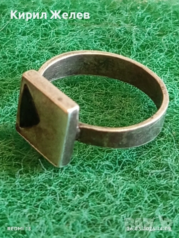 Винтидж сребърен пръстен ретро стил подходящ за ежедневието 51761, снимка 5 - Пръстени - 53984396