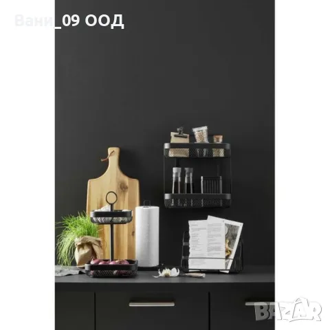Метален кухненски органайзер на 2 нива , снимка 3 - Аксесоари за кухня - 48577133