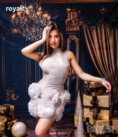 Елегантна Дамска Рокля , снимка 4 - Рокли - 52884832