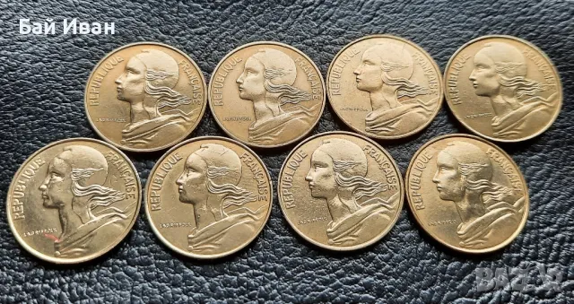 Лот монети 10 сантима различни години Франция /4/- прекрасни !, снимка 4 - Нумизматика и бонистика - 49654976