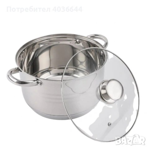 Комплект тенджери от неръждаема стомана ADM – 12 части с капаци BXGG-001