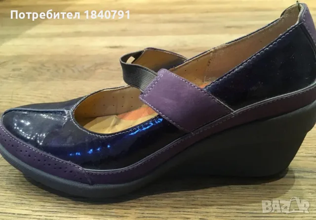 Clarks ‘Unstructured’- кожа, лачени, лилави - № 40