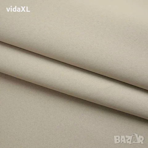 vidaXL Затъмняваща завеса с куки, бежова, 290x245 см, снимка 3 - Пердета и завеси - 56146029