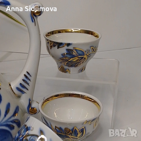 Руски порцелан сервиз , снимка 3 - Сервизи - 53253023