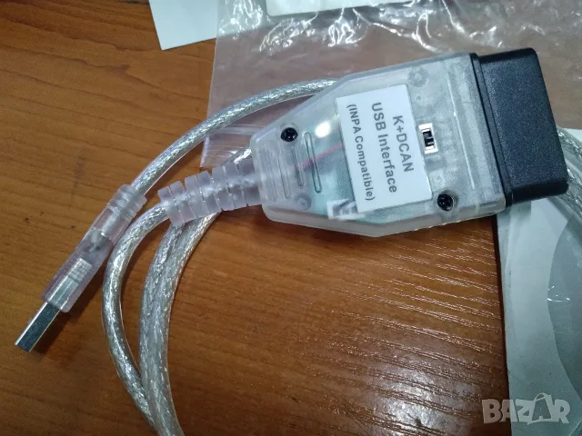 OBD USB кабел за диагностика BMW K+DCAN - USB порт, снимка 2 - Аксесоари и консумативи - 55806832