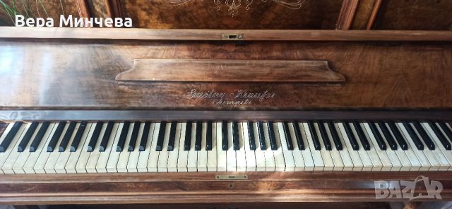 Немско пиано Gustav Kraufse Chemnitz, снимка 3 - Пиана - 40040078